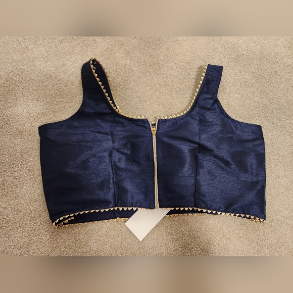 THE SAREE ROOM midnight mia lehnga or saree blouse - Picture 2 of 2